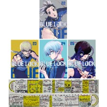 Komik Şeyler Yayıncılık Blue Lock 22-23-24-25. Ciltler Manga Seti + Özel Cetvel