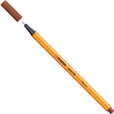 Stabilo 88/38 İnce Uçlu Keçeli Kalem 88 Point 0.4 Mm Fındık Kahverengi (10 Lu Kutu)