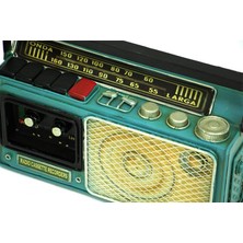 Elwes Dekoratif Metal Radyo Kumbara Vintage Biblo Hediyelik