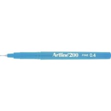 Artline Ek-200 Fineliner İnce Uçlu Keçeli Kalem 0.4 Mm Gök Mavisi (12 Li Kutu)