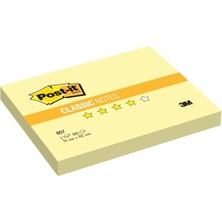  post-ıt yapışkanlı not kağıdı 100 yaprak 76x102mm sarı 657 (12 koçan)