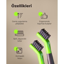 Greenway Green Fiber Duo Ulaşılması Zor Yerler Için Fırça Seti