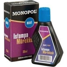 Monopol 1121 İstampa Mürekkebi 30 Ml Mavi (12 Li Paket)