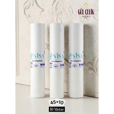 Gül Mutfak Eva 10 Metre Şeffaf Raf Örtüsü Dolap ve Çekmece Içi Kaymaz Kaydırmaz ÖRTÜ-45X10 M