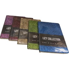 Liz Defter Sim Kapaklı Çizgili 96 Yaprak 14X20Cm İvory Not Defteri Sim129Ç