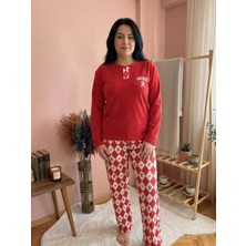 Woohoo Thermal Kareli Desenkli Yumuşacık Kadın Pijama Takımı