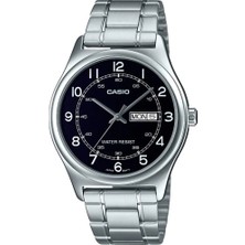Casio MTP-V006D-1B2UDF Standart Erkek Kol Saati Çelik Kordon Suya Dayanıklı Siyah Kadran