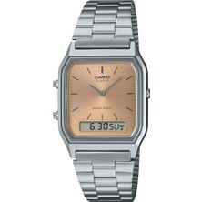 Casio AQ-230A-4AMQYDF Retro Unisex Kol Saati Metal Kordon Suya Dayanıklı Pilli Mekanizma