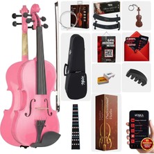Midex HGA44PİNK-TYS Pembe 4/4 Tam Boy Keman Seti (Yetişkinler İçin)