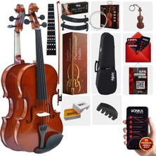 Midex CVL-741-TYS Profesyonel 1/4 Çocuk Kemanı Seti 6-8 Yaş (Yastık Tel Çanta Yay Susturucu Reçine)