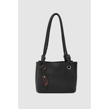 Shule Bags Felice Charmlı Omuz Çantası Siyah