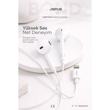 Jopus K51 iPhone 8 Mikrofonlu Kulaklık Beyaz