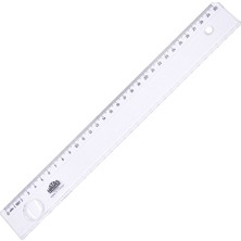 Hatas 30 cm Geniş Plastik Cetvel / Şeffaf
