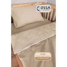 Yasetex Tasarım 80X130 Pamuk Poplin Bebek Nevresim Takımı - 3 Parça Lastikli Çarşaflı Set