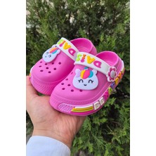 The Red Kids Unicorn Kaydırmaz Taban Çocuk Terlik Pembe