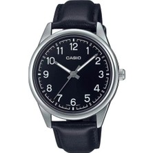Casio MTP-V005L-1B4UDF Erkek Kol Saati Siyah Deri Kordonlu Suya Dayanıklı Modern Tasarım