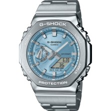 Casio G-Shock GM-2110D-2ADR Kol Saati Erkek Çelik Malzeme 10 ATM Suya Dayanıklı Fonksiyonlu