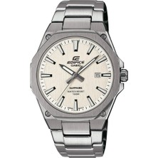 Casio Edifice Erkek Kol Saati Gri Çelik Kasa 10 ATM Suya Dayanıklı Analog Fonksiyonlu
