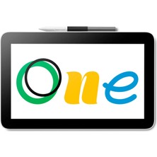 Wacom One 12 inç Grafik Tablet DTC121W0B Çoklu Dokunmatik Ekran ile Yüksek Hassasiyet