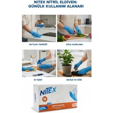 Nitex Nitril Medium Mavi Eldiven 100'LÜ 1 Paket