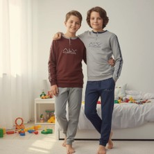 Bonbon Genç Erkek Pamuklu 2 Adet 2'li Pijama Takımı AL003 V2, AL003 V1 BB2459