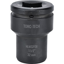 Torc-Tech 32MM M22 1.1/2" Altıköşe Ağır Lokma [H:130MM] Uzun HLM32FDI