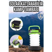 Die Grup  Güneş Enerjili LED Lamba Kamp Lambası Katlanabilir Lamba USB Şarjlı