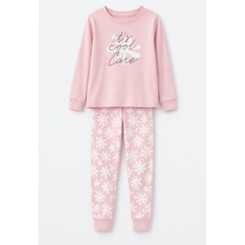 Remsa Genç Kız Pamuk Penye Pijama Takımı 6613 Pudra