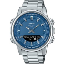 Casio AMW-880D-2A1VDF Standart Erkek Kol Saati Gri Çelik Kasa Suya Dayanıklı 50 mt