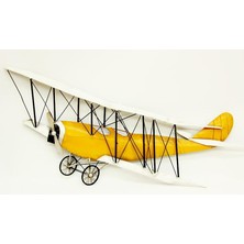 Elwes Uçak Pano Sarı Vintage Dekoratif Ev Ofis Hediyelik