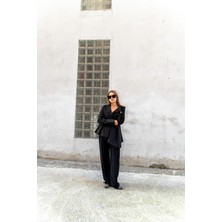 Vor Nişantaşı Kadın Tsarım Yaka Detaylı Asimetrik Gömlek