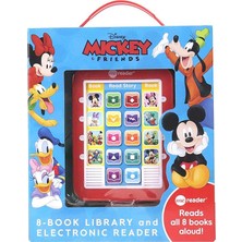 Pi Kids Disney Mickey And Friends Me Reader 8-Book Library And Electronic Reader Sound Book Set