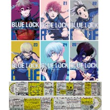 Komik Şeyler Yayıncılık Blue Lock 20-21-22-23-24-25. Ciltler Manga Seti + Özel Cetvel