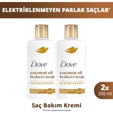 Dove Saç Bakım Kremi Coconut Oil Besleyici Terapi 350 ml X2