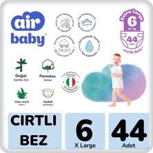 Air Baby Jumbo Paket x Large Bebek Bezi 6 Numara 44 Adet 15+ kg