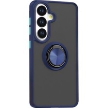 Eco Port Samsung Galaxy S26 Plus Montreal Yüzüklü Silikon Kapak - Lacivert