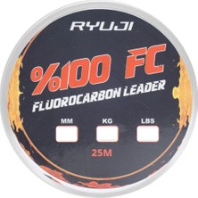 RYUJI Ryujı Fluoro Carbon Leader Misina 25M 0.16MM 1.7kg