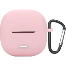 Prolysus Xiaomi Redmi Buds 8 Active Yumuşak Silikon Kulaklık Koruma Kabı Kılıfı Pembe