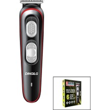 Die Grup Saç - Sakal Kesme Traş Makinesi  6 Farklı Kesim   USB Şarjlı   2 Kademe Bıçak Ayarı RD-055