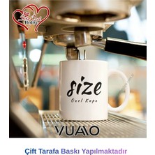 Vuao Kişiye Özel Isimli Toptan Baskılı Kupa Bardak - 10'lu Toptan Alım Avantaj Paketi - Marka Özel Bardak