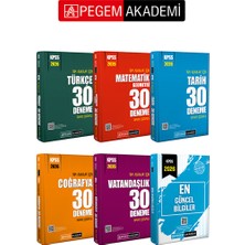 Pegem Akademi Yayıncılık PEGEM AKADEMİ 2026 KPSS Tüm Adaylar İçin 150 Deneme + 2026 KPSS E