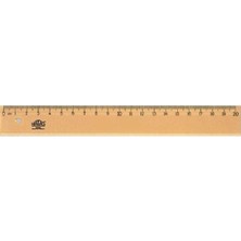 Hatas 20 cm Tahta Cetvel / Takviyesiz