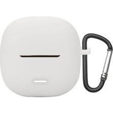 Prolysus Xiaomi Redmi Buds 8 Active Yumuşak Silikon Kulaklık Koruma Kabı Kılıfı Beyaz