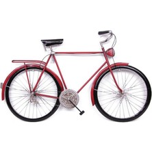 Elwes Bisiklet Pano Kırmızı Pano Vintage Dekoratif Ev Ofis Hediyelik