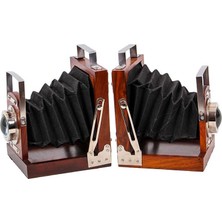 Elwes Kitap Desteği Kamera Kitap Stoperi Dekoratif Hediyelik