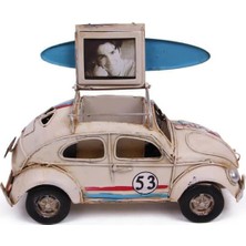 Elwes Dekoratif Metal Araba Çerçeveli Kalemlik Hediyelik