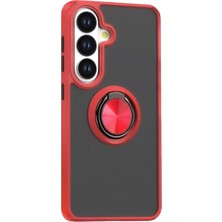 Eco Port Samsung Galaxy S26 Plus Montreal Yüzüklü Silikon Kapak - Kırmızı