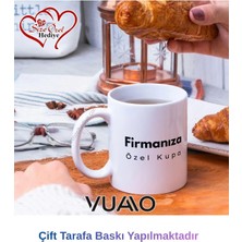 Vuao Kişiye Özel Isimli Toptan Baskılı Kupa Bardak - 20'li Toptan Alım Avantaj Paketi - Firma Özel Kupa