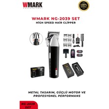 Wmark NG-2039 Tıraş Makinesi Seti - Metal Tasarım, Güçlü Motor ve Profesyonel Performans
