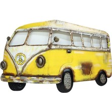 Elwes Minibüs Pano Sarı Vintage Dekoratif Ev Ofis Hediyelik